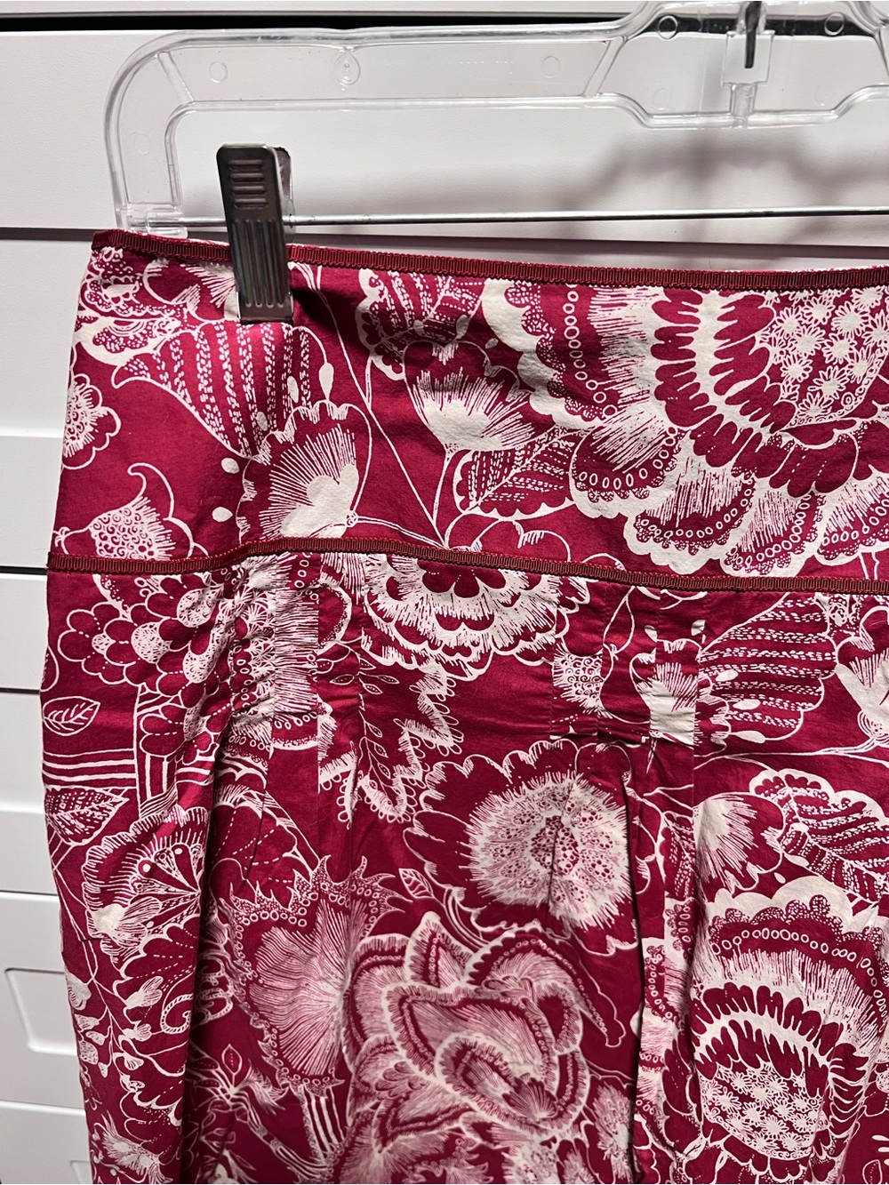 Ann Taylor Red Floral Print Blouse - Picture 4 of 6